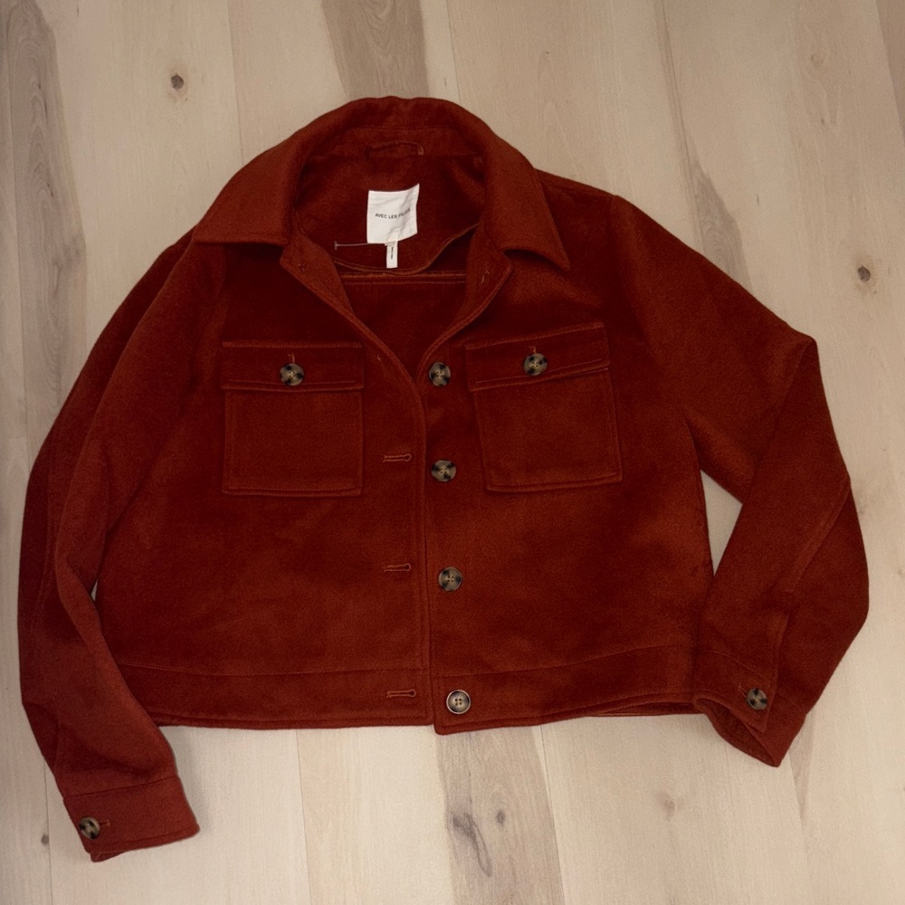 Women's Utility Jacket in Rich Rust